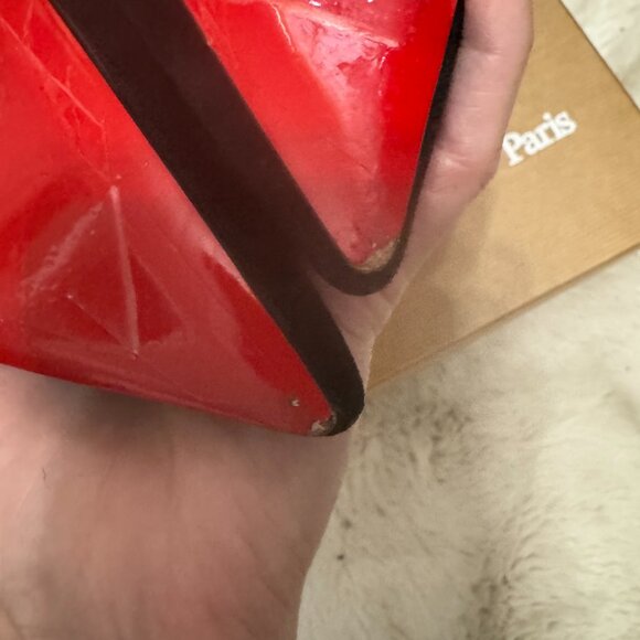 Christian Louboutin Gorgona 100 Veau Velours Black Bootie Size 38 - Picture 13 of 16